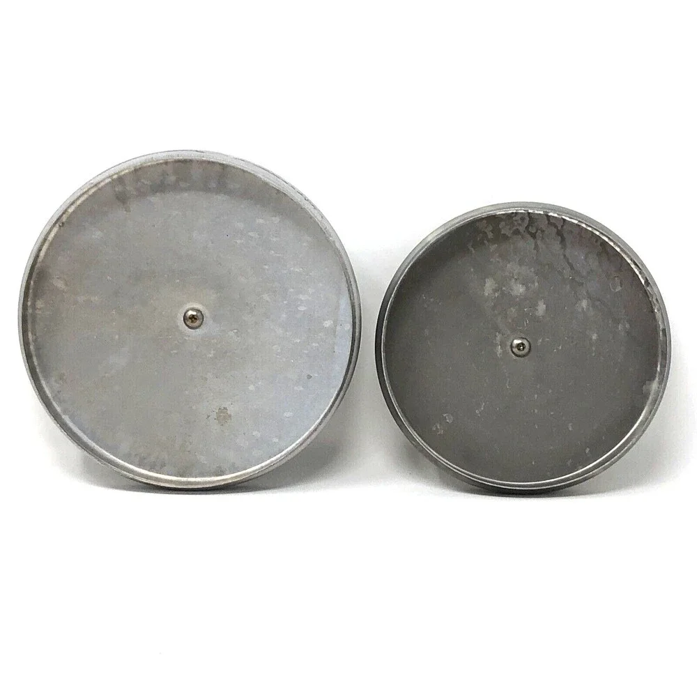 Mirro Sauce Pans 2 Qt & 1 Qt  VTG USA Non-Stick Aluminum Wooden Handle w/ Lids
